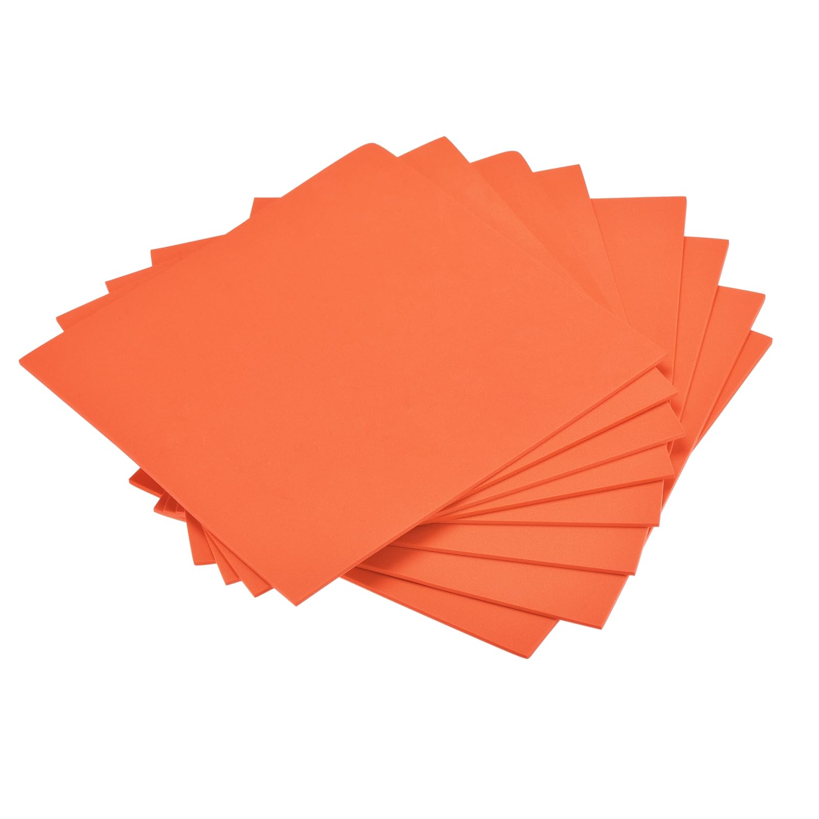 DMiotech 8 Pack 9.8 x 9.8 Inch 3mm Thick EVA Foam Sheets for Arts and Crafts Craft Foam Sheets Orange
