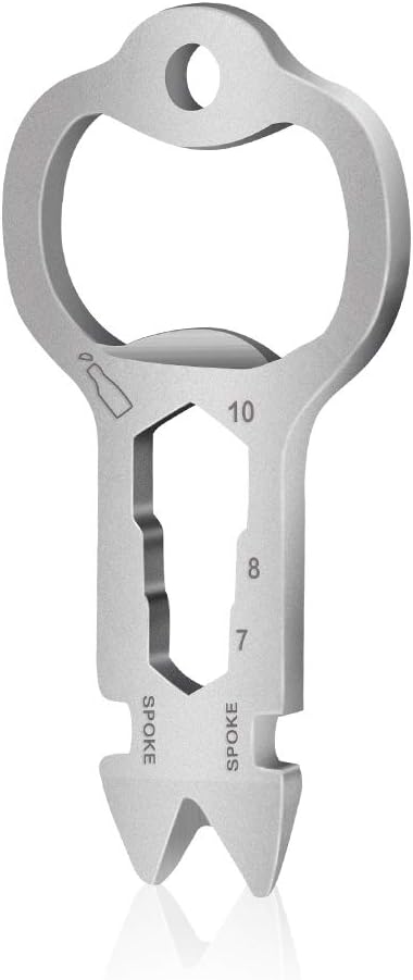 Dachma Keychain Multitools Pocket Tool - 10 in 1 Stainless Steel Multi Tools Easy Carry Pry Bar Hex Wrench Screwdriver Bottle Opener Survival Tool for Emergencies Outdoors Men Gift for Xmas