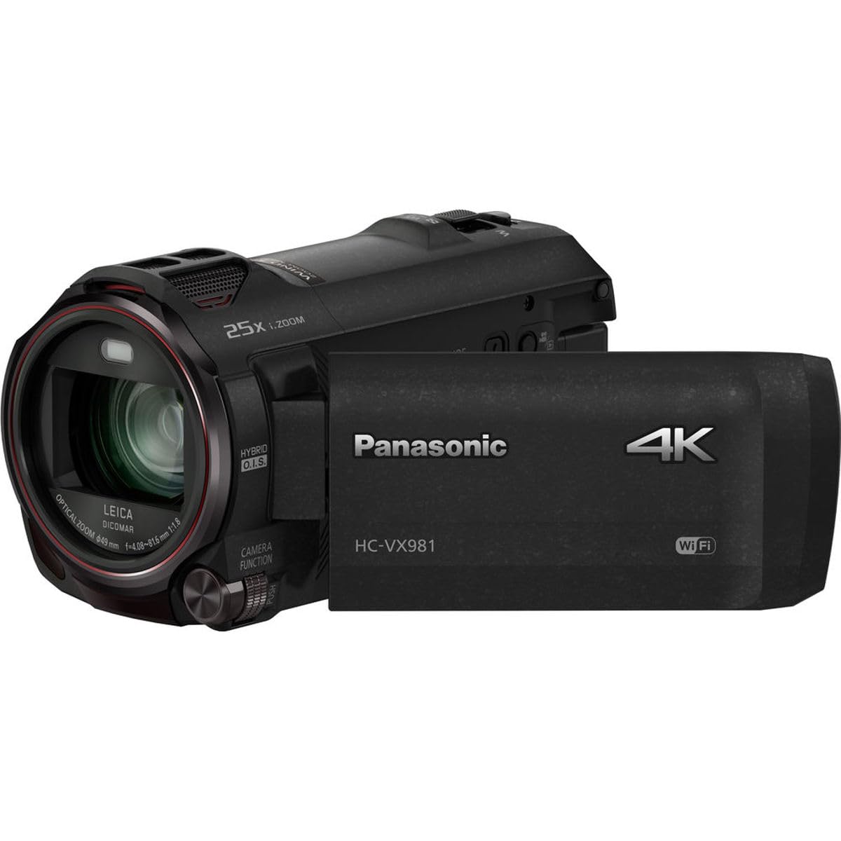 Panasonic 4K Ultra HD Video Camera Camcorder HC-VX981K, 20X Optical Zoom, 1/2.3-Inch BSI Sensor, HDR Capture, Wi-Fi Smartphone Multi Scene Video Capture (Black)