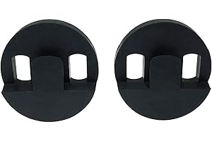 Longdex Cello Mute 2PCS Black Tourte Style Round Two Hole Cello Mute