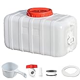 LIMUXCG Large Capacity Water Tank with Faucet for Household and Outdoor Use - Portable and Durable Plastic Water Storage Cube