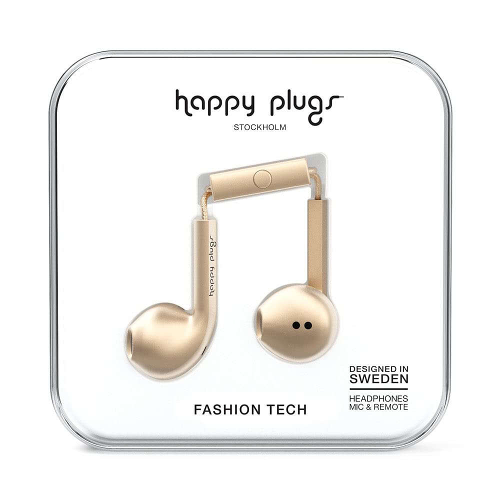 Happy Plugs Earbud Plus Headphone - Champagne