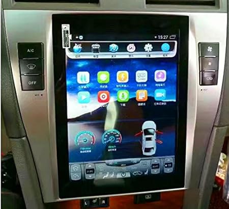 Amazon Com 10 4 Inch Quadcore Android 1280x800 Tesla Style Vertical Screen 32gb Rom Bluetooth Gps Navigation For Toyota Camry Dvd Player 2012 2015 Year Auto Ac Control Only Gps Navigation
