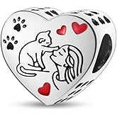 MULA 925 Sterling Silver Charms for Bracelets and Necklaces Cute Cat Dog Elephant Animal Family Beads Dangle Pendants Jewelry for Women