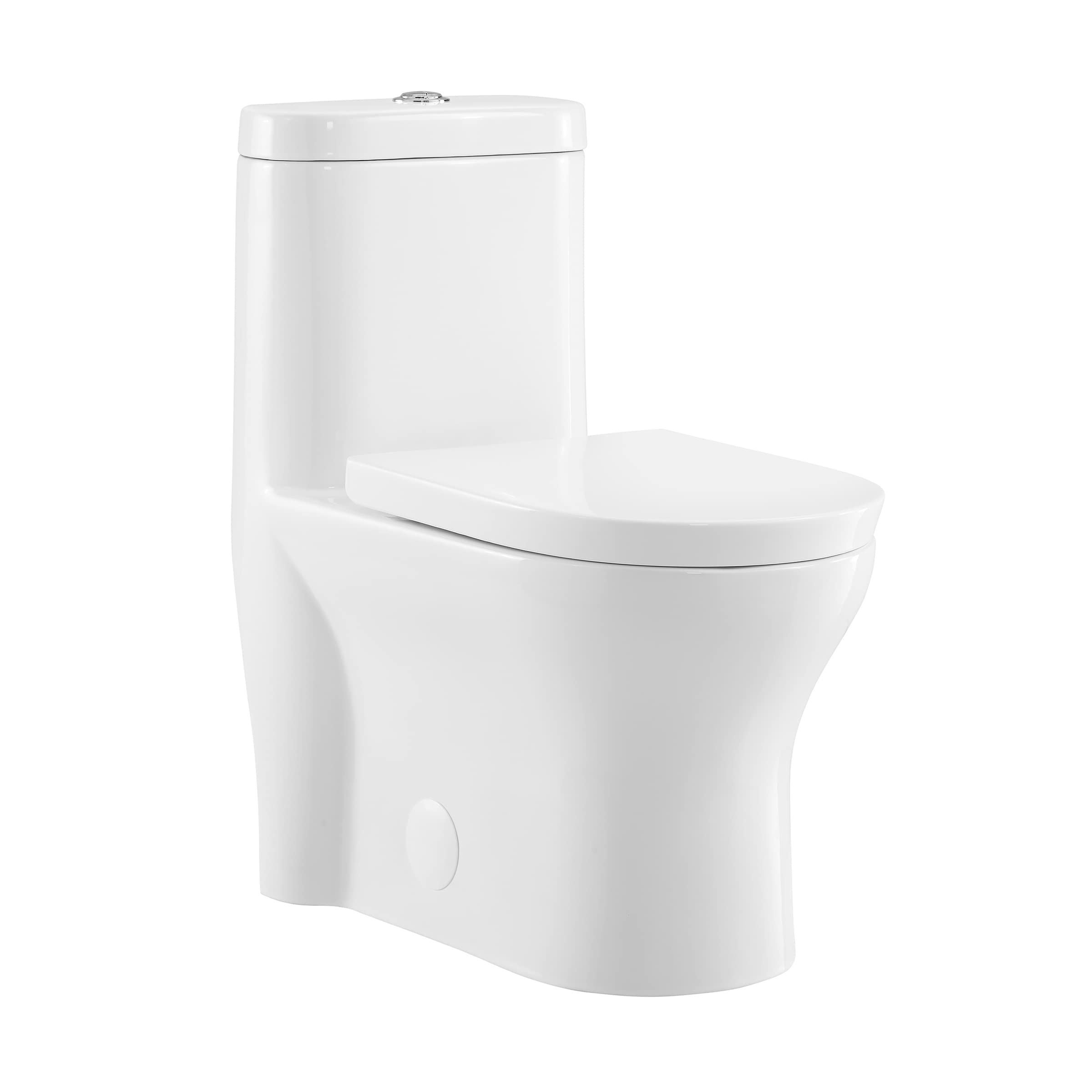 Photo 1 of Swiss Madison SM-1T108 Monaco One Piece Elongated Dual 0.8/1.28 GPF Flush Toilet with Soft Closing Seat (FACTORY SEALED)