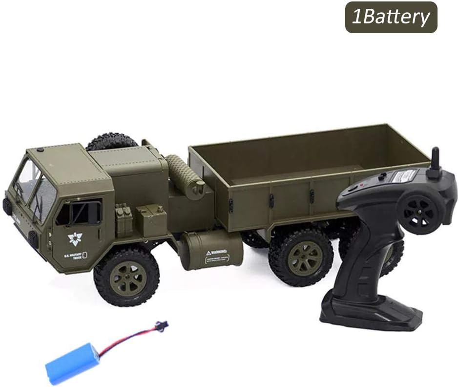 Sensecrol RC Car US Army Military Truck 1/16 All Terrain Remote Control Military Truck 2.4G 6WD RTR Controller Electric RC Off Road Trucks for Kids Boys