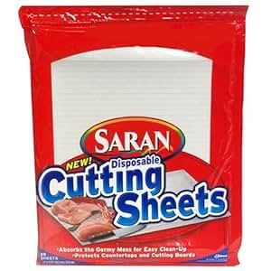 Amazon.com: Saran Disposable Cutting Sheets, 9.68" x 11.75