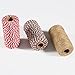 Resinta 3 Rolls Christmas Twine Cotton String Natural Jute Twine for Christmas Gift Wrapping DIY Arts Crafts 984 Feet Totally