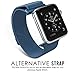 Apple Watch Band Series 1 Series 2, with Unique Magnet Lock, MoKo Milanese Loop Stainless Steel Bracelet Smart Watch Strap for iWatch 42mm All Models, No Buckle Needed - BLUE (Not Fit iWatch 38mm)