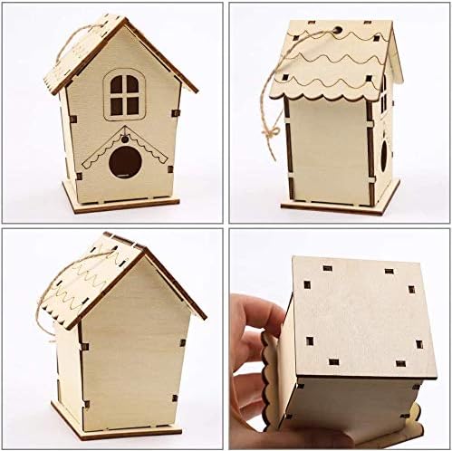 Yuet Kit YUET DIY Bird House Kit,2 Packs of Paint Build Crafts Birdhouses for ...