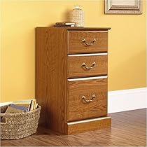 Sauder 401804 Carolina Oak Finish Orchard Hills 3 Drawer Pedestal File