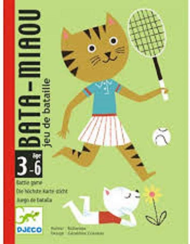 DJECO Bata-Miaou Cards, Multicoloured (DJ05139), 25 cm x 20 cm x 20 cm