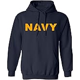 zerogravitee Navy NAVY Hooded Sweatshirt with gold print