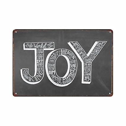 Amazon Com Scsafsvvcv Vintage Custom Metal Signs 12 X 16 Joy