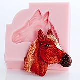 Horse Head Silicone Mold Make Your Own Western Chocolate, Fondant, Candy, Mints, Resin, Clay. Mold creates a small horse head perfect size for candy, cupcake toppers, jewelry and more.