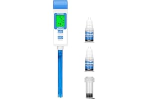 YINMIK pH Meter for Water Digital pH Tester with 4.6in pH Probe Lab pH Gauge pH Reader with ATC for Canning Professional pH Temperature Test Kit for Narrow-Necked Bottle Solution Kombucha and Home Brewing