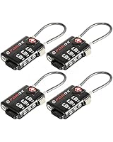 TSA Approved Cable Luggage Locks, Easy Read Dials with Alloy Body