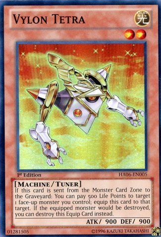 Yu-Gi-Oh! - Vylon Tetra (HA06-EN005) - Hidden Arsenal 6: Omega Xyz - 1st Edition - Super Rare