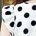 Shouhengda Women Chiffon Polka Dot Blouse Ruffle Sleeve Office Lady Shirts