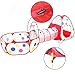 TRAVER DREAM Foldable Kids Toddler Pop Up Play Tent with Tunnel and Ball Pit with Zippered Storage Bag For Children Indoor Outdoor Playhouse Kids Play Gaming Toys