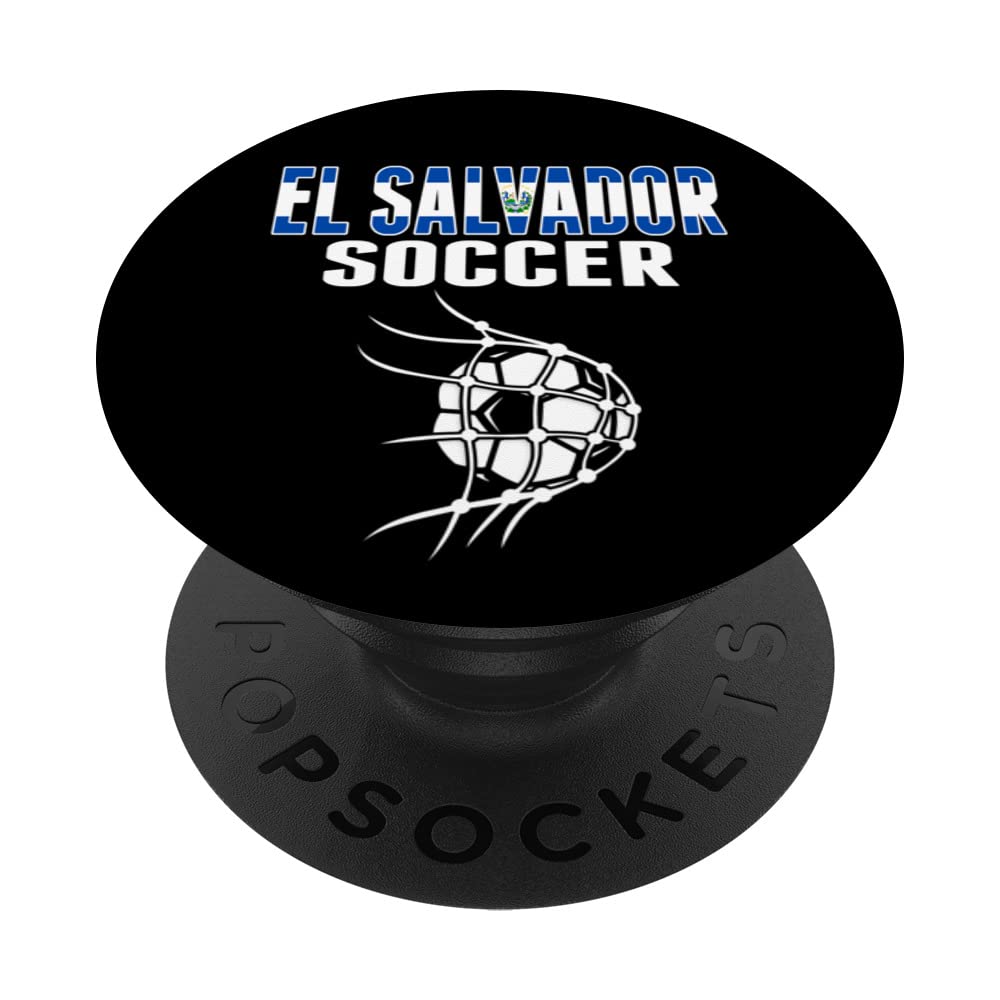 El Salvador Soccer Fans Jersey Support Salvadorean Football PopSockets Swappable PopGrip