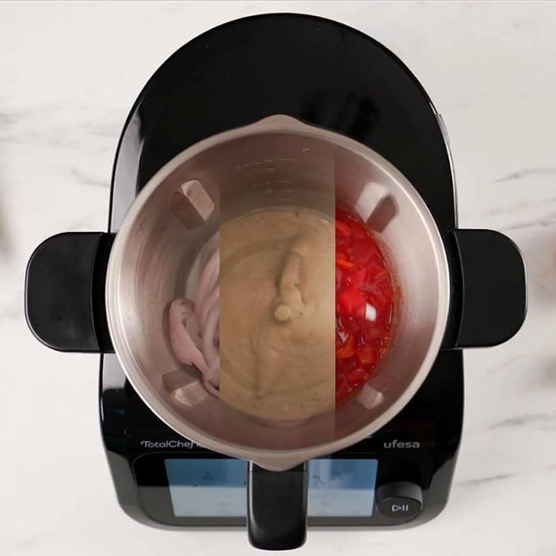 TotalChef RK6 Robot da Cucina Multifunzione Intelligente, Display Digitale 7”, WIFI, 30 Funzioni, Caraffa in Acciaio Inox, 3,5 L, Bilancia Integrata, 15 Programmi, Accessori