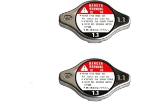 BROUGETME 2 Pack Engine Radiator Cap Cover 1.1, Replacement Compatible with Suzuki GSX-R600 R750 R1000 1997-2016, RM 80 85 125 250 Z250 Z450 1986-2016, V-Strom DL650 DL1000, TL1000R TL1000S, Replaces 17730-08J0