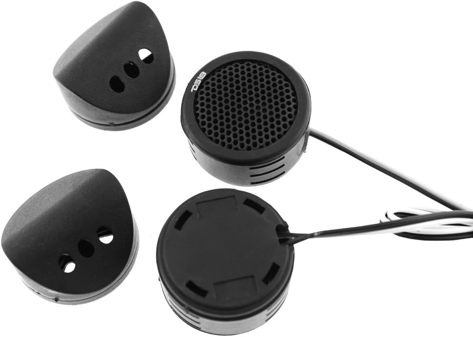 DS18 Car Audio Tweeter Dome Piezo 80w Watt Dash Door Surface Mount TWPZ Pair, Black - Image 4