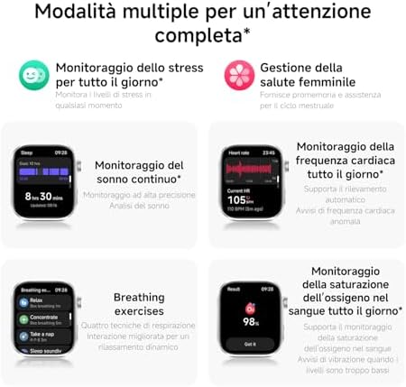 Redmi Watch 6, Smartwatch Uomo Donna, Batteria 24 Giorno, Argento — foto 8 di 8