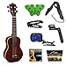 Lanikai LUTU-21S Mahogany Soprano TunaUke Ukulele (Natural) + Pegwinder + Guitar Picks + Yamaha Guitar Strings + Guitar Tuner + Guitar Strap + Cable Clip + Yamaha DVD