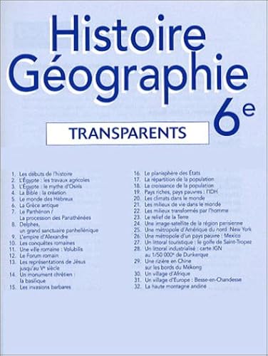 Download Histoire-géographie, 6e (Transparents) PDF