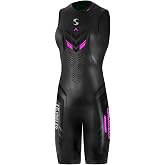 Triathlon Wetsuit - Women's Synergy Endorphin Sleeveless Quick John Smoothskin Neoprene for Open Water Swimming