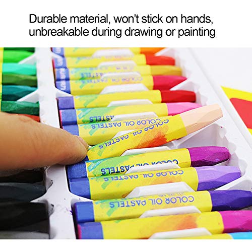 Magicdo 36 Colors Oil Pastels with Pastel Holders and Sharpeners, Non Toxic, Smooth Blending Texture