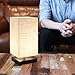 Finether Minimalist Wood Desk Lamp | Table Lamp with Fabric Shade Modern Bedside Lamp for Bedroom, Living Room, Office
