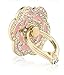 PAMISO Phone Stand Luxury rose shape Universal Phone Stand Alloy Ring Grip/Phone Holder for iPhone,Samsung, All Cell Phones (Pink)