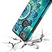Rosebono Compatible With Google Pixel 2 XL Case, Hybrid Dual Layer Shockproof Hard Cover Vintage Graphic Fashion Cute Colorful Silicone Skin For Google Pixel 2XL (Green Mandala)