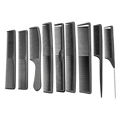 Carbon Fiber Hairdressing Anti Static Heat Resistant Hair Comb Set