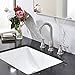 Phiestina 3-Hole 8 inch 2-Handle Brushed Nickel Widespread Bathroom Faucets with Valve and Metal Pop-Up Drain Assembly, WF017-4-BN