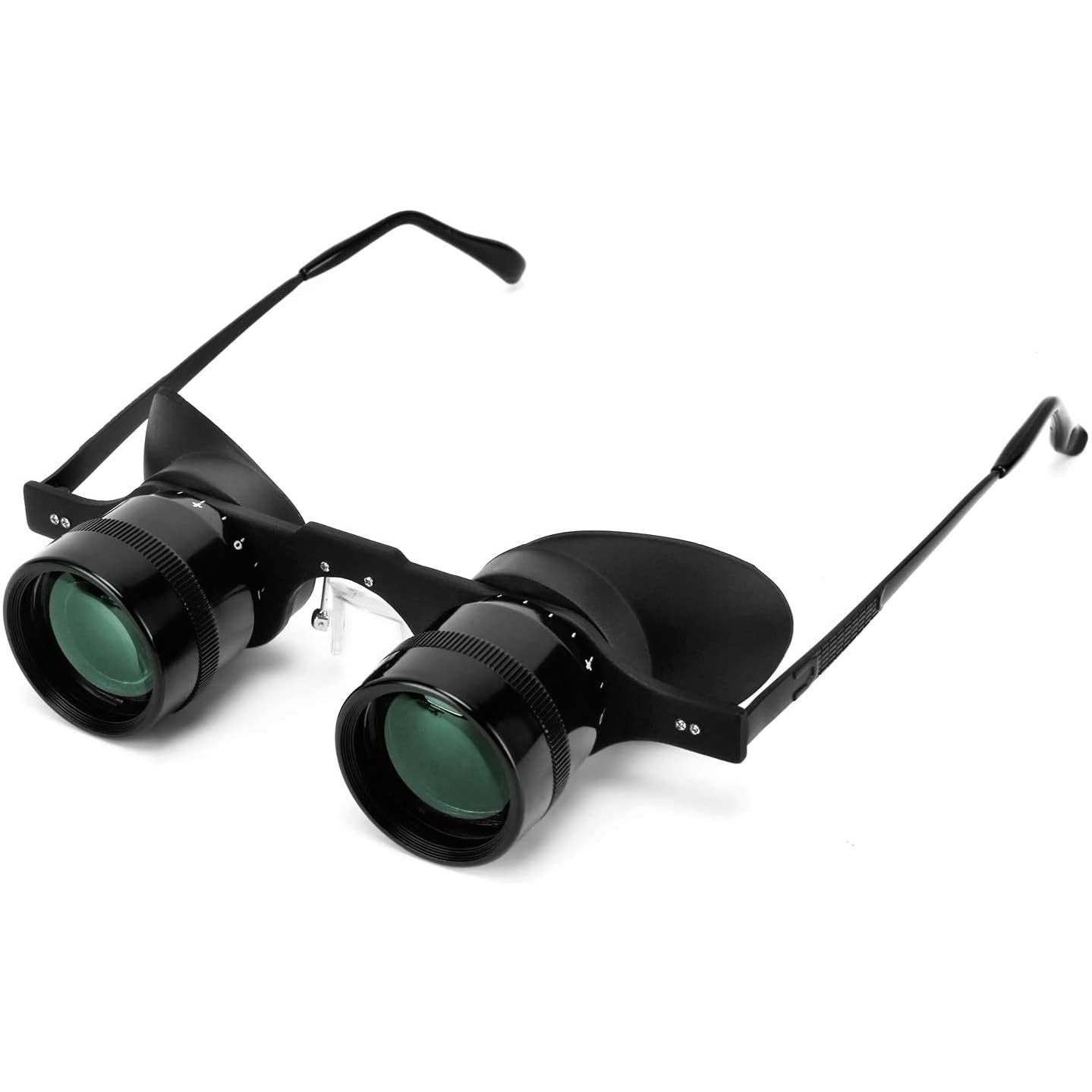 Professional Hands-Free Binocular Glasses for Fishing, Bird Watching, Sports, Concerts, Theater, Opera, TV, Sight Seeing, Hands-Free Opera Glasses for Adults Kids (Green Film Optics)-Upgraded