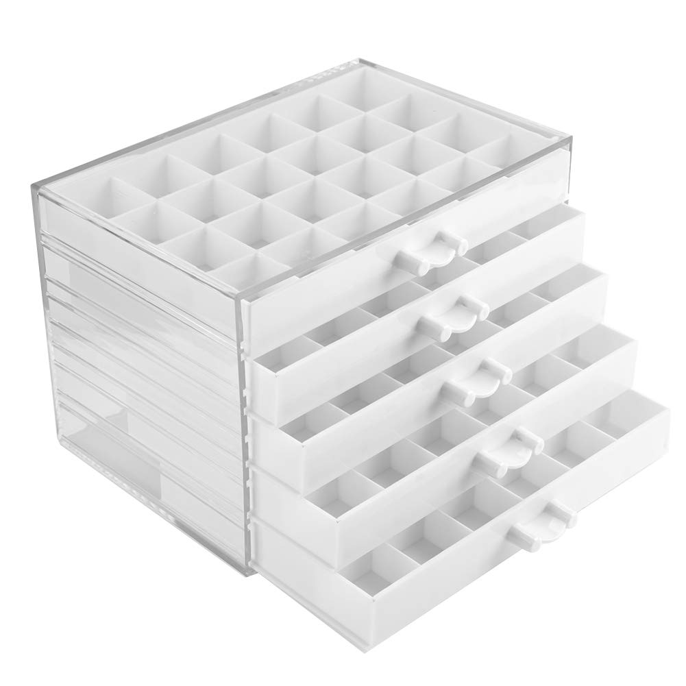 Nail Decoration Storage Box, 120 Grids Compartment Storage