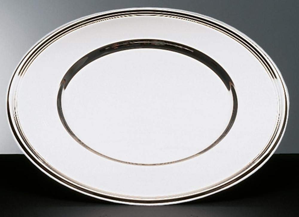 Plate Tray round Ø 33 cm 18/10 stainless steel,polished