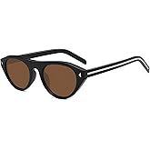 VANLINKER Retro Small Oval Sunglasses for Women Men Trendy Narrow Round Cateye Shades VL9915