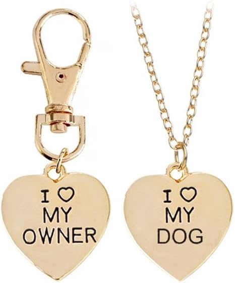 dog and human bff necklace