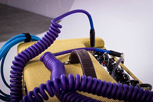 KIRLIN Cable IMK-182BFGL-30/BLF 1/4" Premium Coil Instrument Cable, 30', Purple Translucent