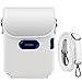 Katia Case for Fujifilm Instax Mini Link Smartphone Printer, Polaroid Film Storage Bag with Shoulder Strap - Ash White