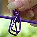Portable Clothesline Rope , YESSHOW Travel Home Stretchable Clothesline Windproof Elastic Hanger Anti-skid Adjustable Laundry Line for Indoor Outdoor Drying Clothes Towels with 12 Clothespins [Purple]