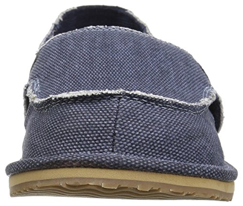The Children's Place Boys' BB Slipon Deck Slipper, Navy, Youth 4 Medium US Infant