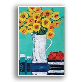 Framed Canvas Wall Art for Living Room, Bedroom Minimalist Abstract Canvas Prints for Modern Home Decoration Ready to Hang - 16"x24" inches
