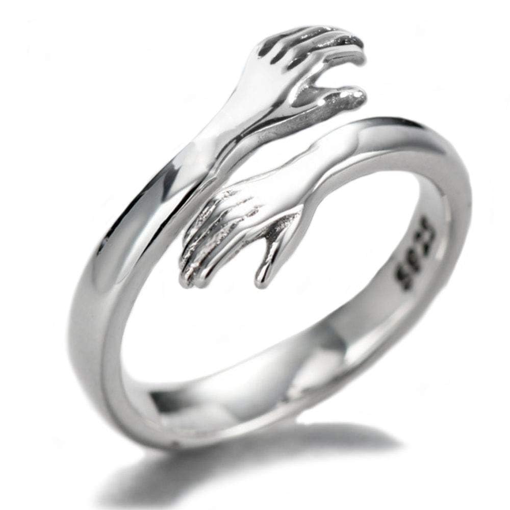 Helen de Lete Original Come to My Arm 925 Sterling Silver Adjustable Hug Ring