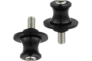 ECOMAID 2Pcs 8mm Swing Arm Spools, Motorcycle CNC Rear Sliders Stand Screw Compatible with Ducati Triumph Honda Kawasaki BMW 